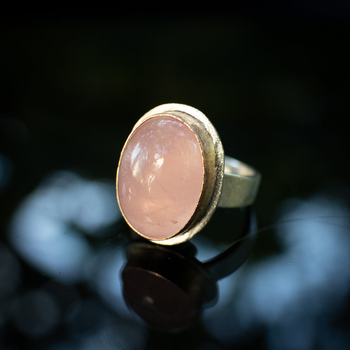 Moonlit Rose Ring
