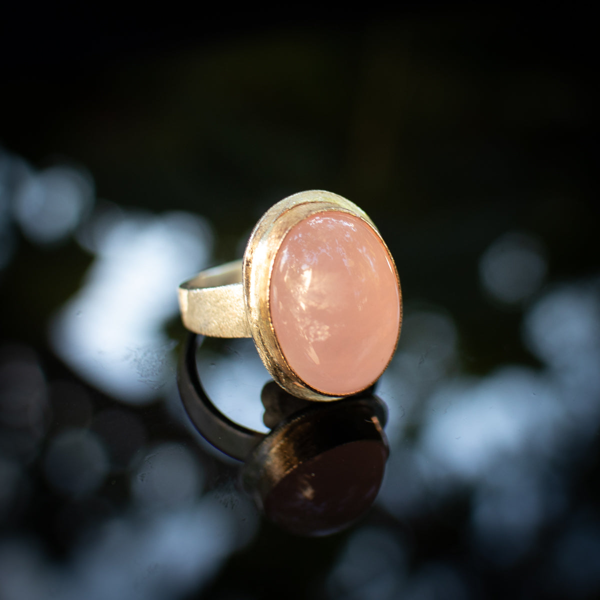 Moonlit Rose Ring