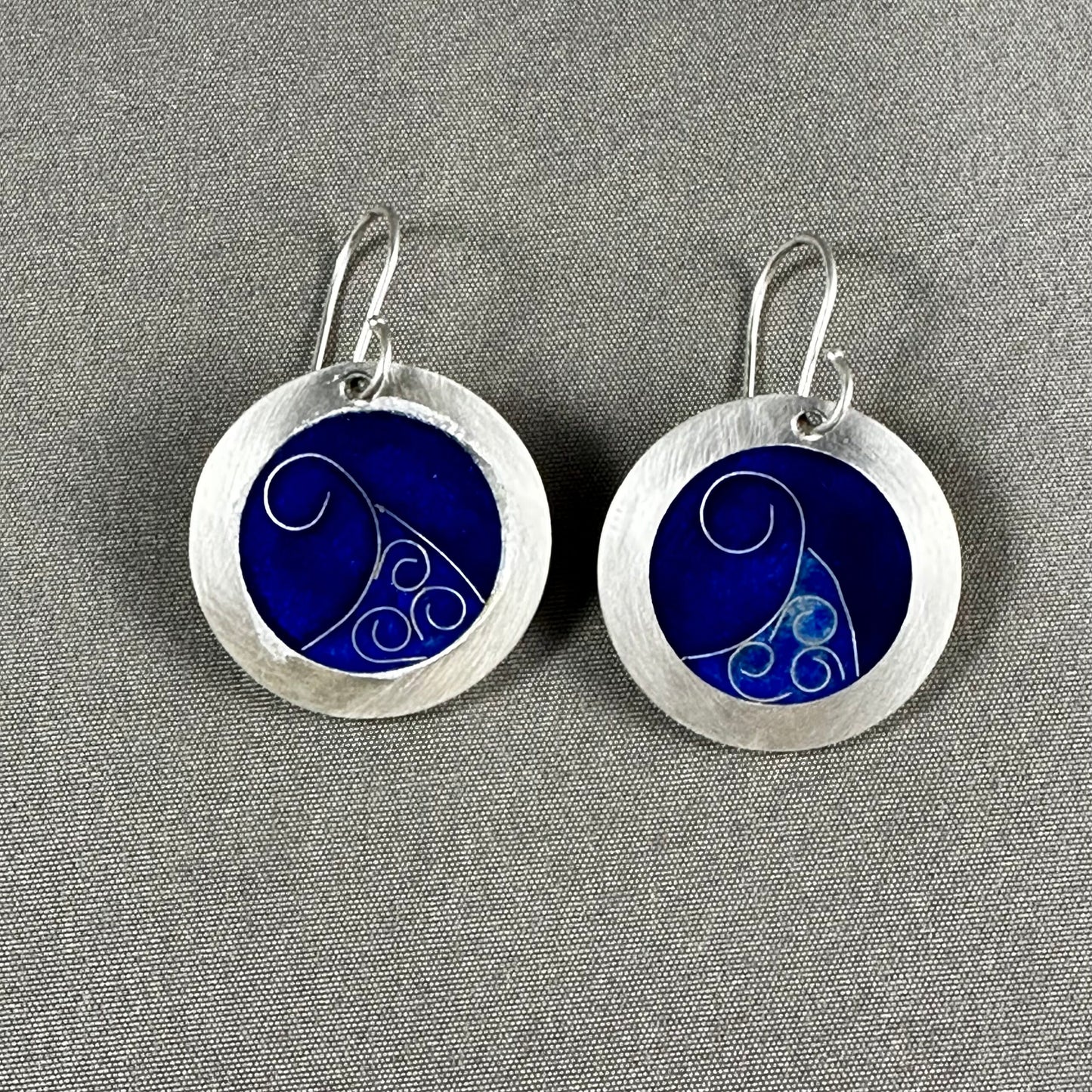 Ocean Harmony Cloisonné Earrings