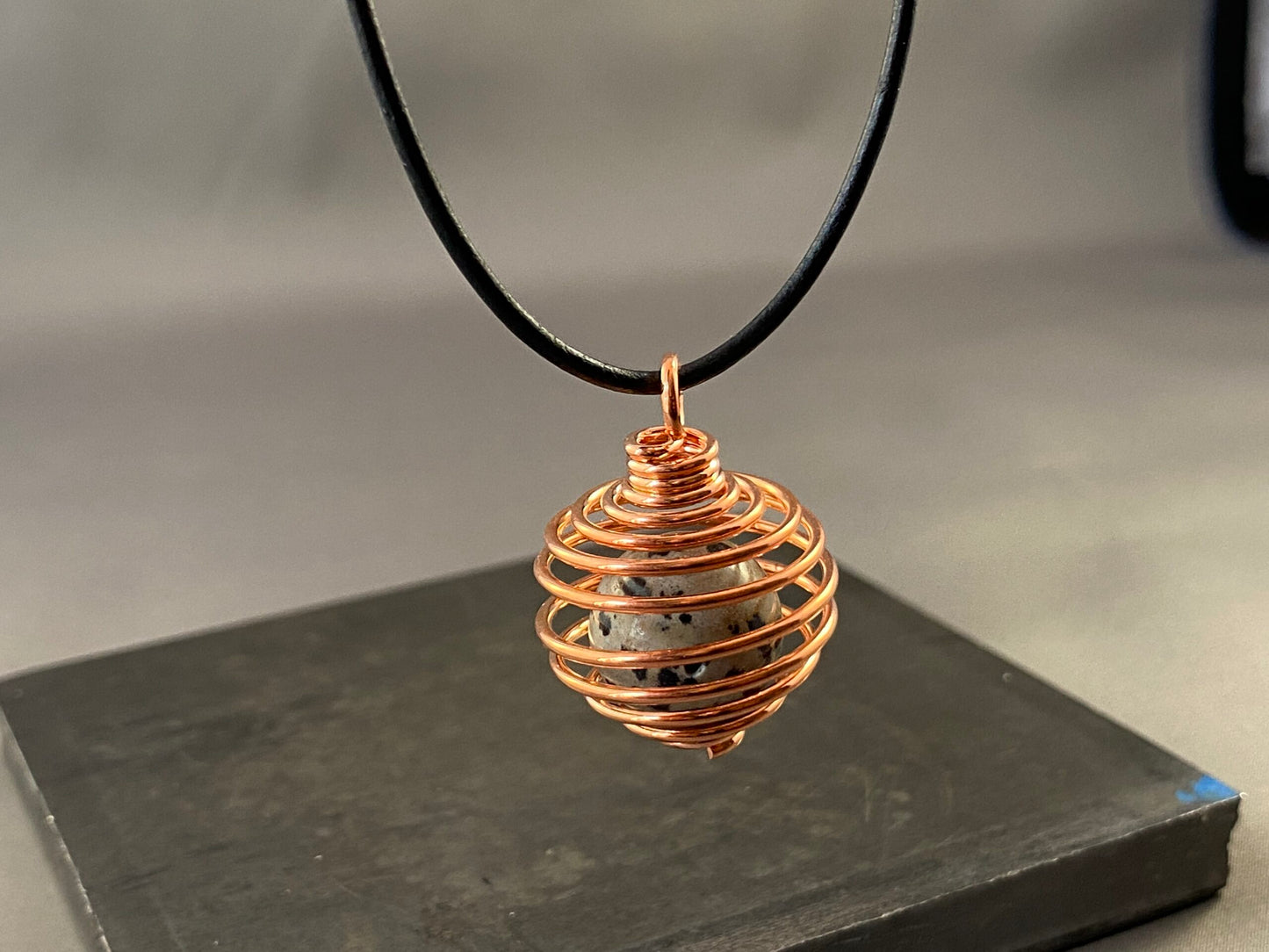 Copper Spiral Pendant