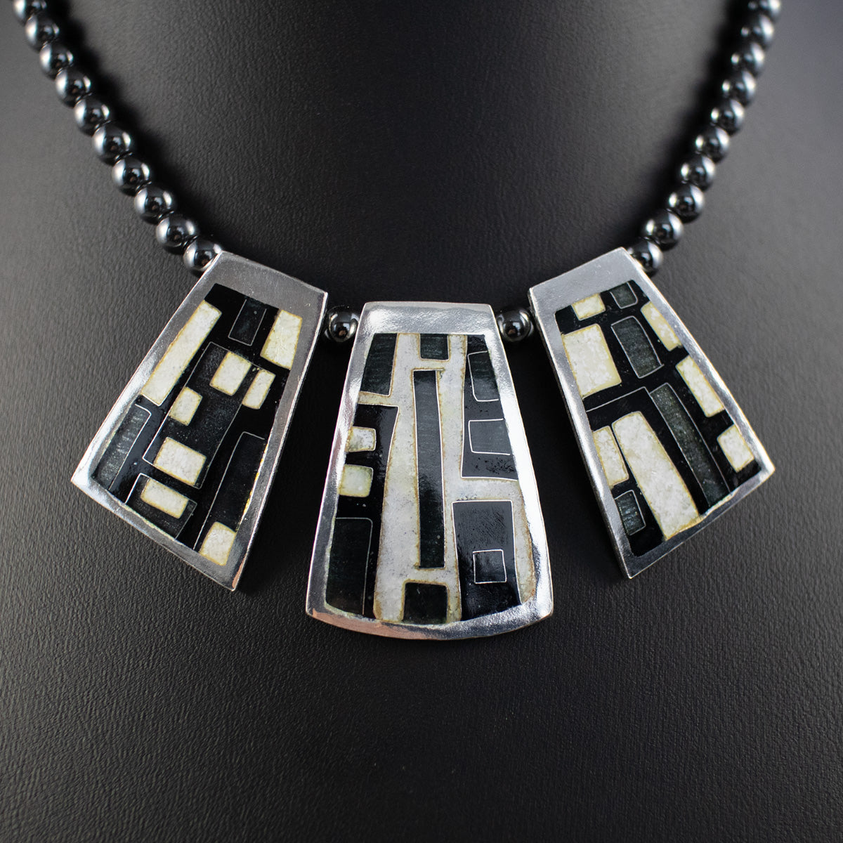Geometric Triptych Necklace