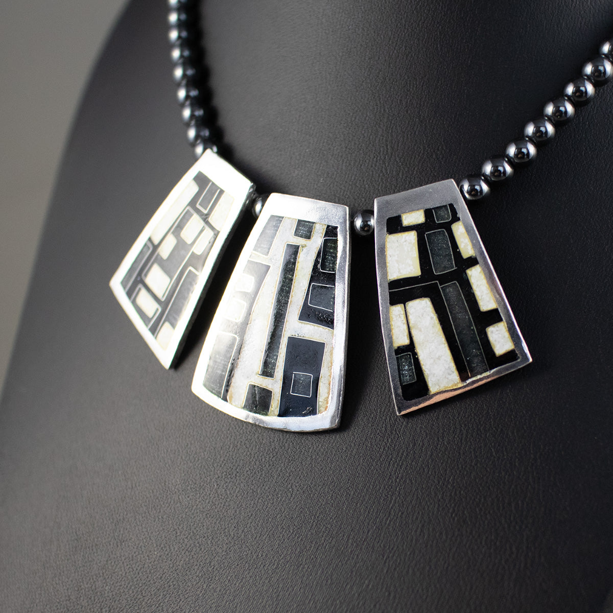 Geometric Triptych Necklace