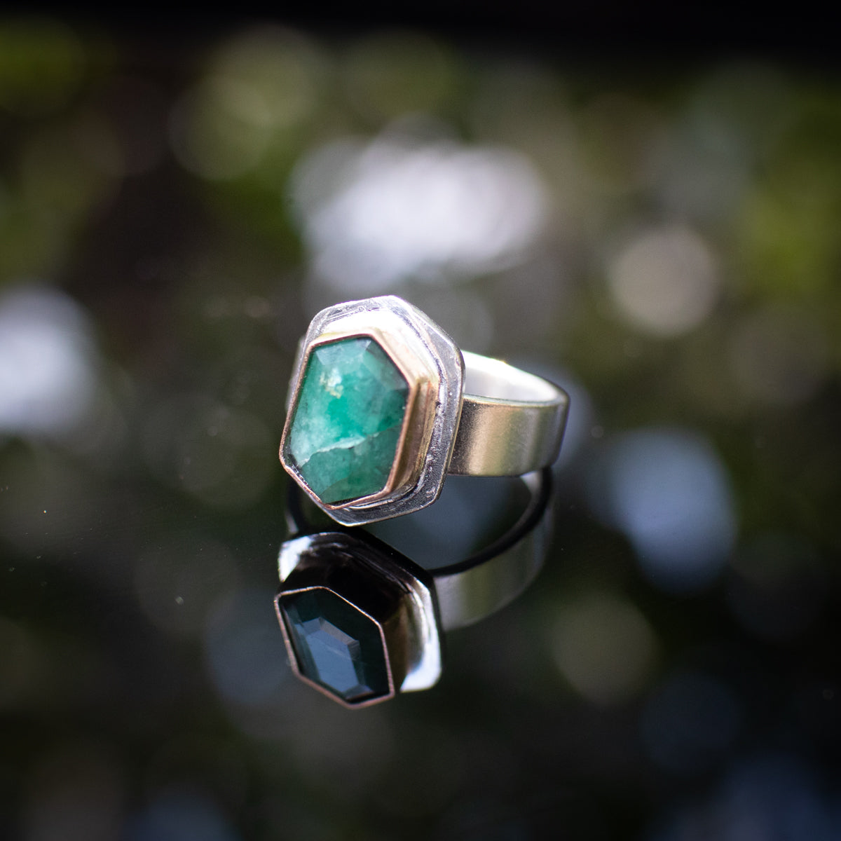 Emerald Horizon Ring
