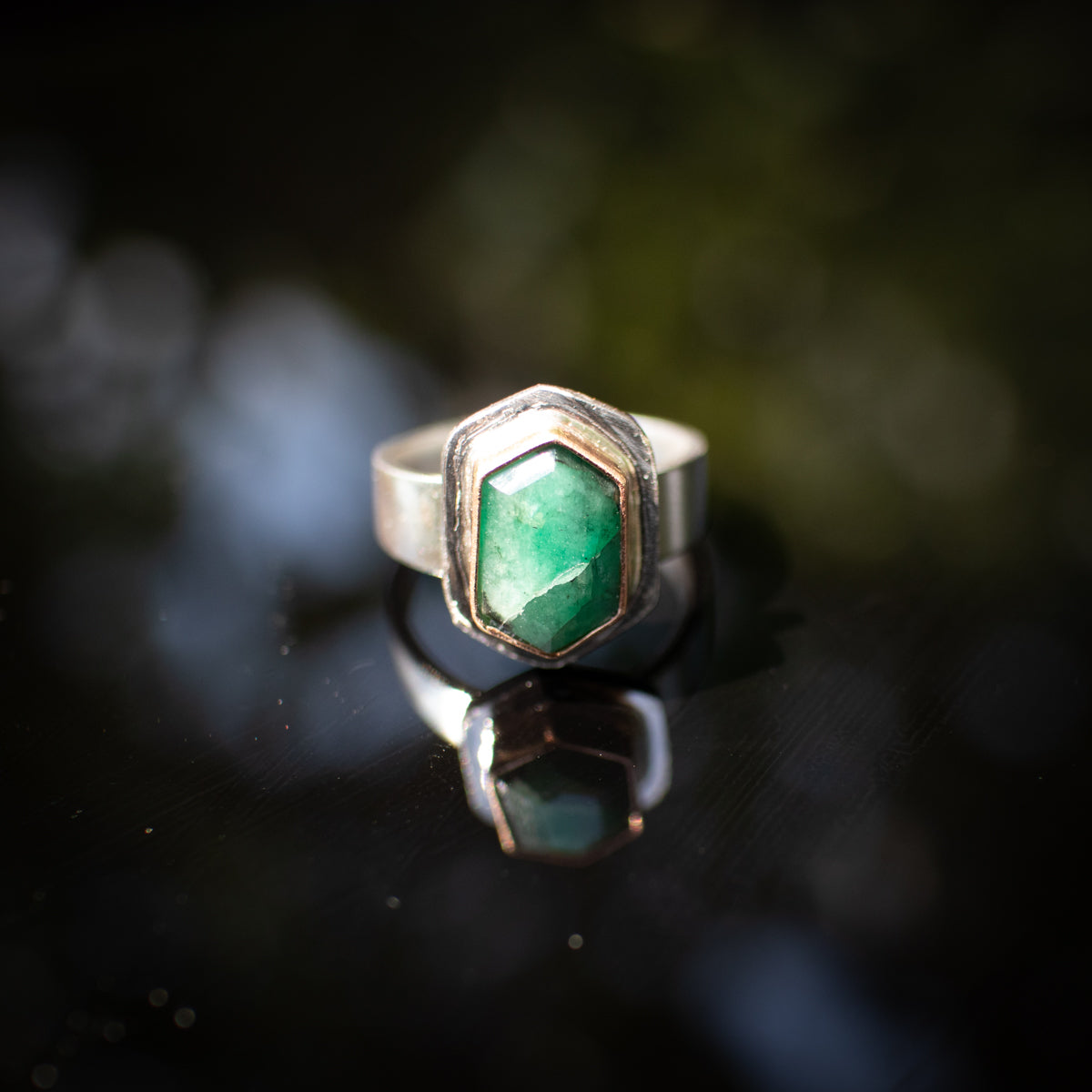 Emerald Horizon Ring