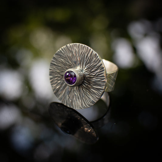 Amethyst Pulse Ring