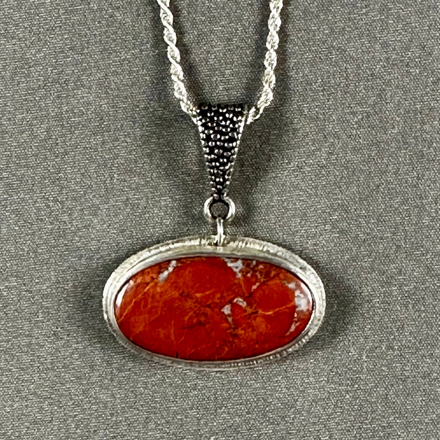 Nature's Embrace Jasper Pendant