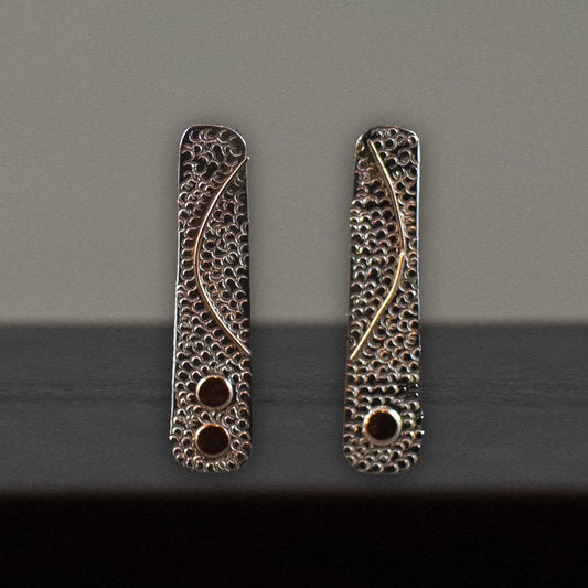 Lunar Vertical Drop Earrings